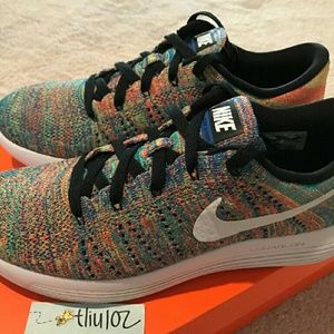 NIKE LUNAREPIC LOW FLYKNIT Multicolor Shoes 9 Olym