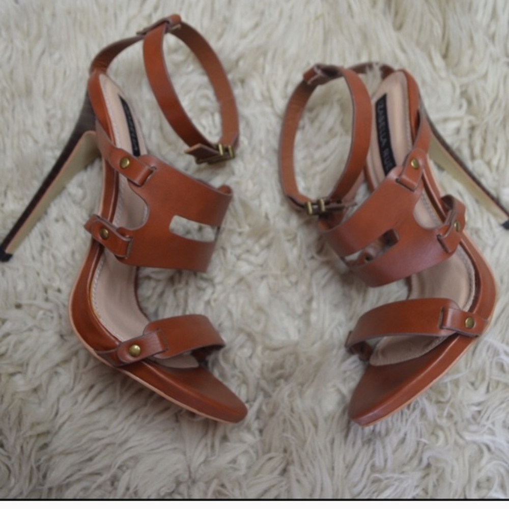 Brown Gladiator Style Heels