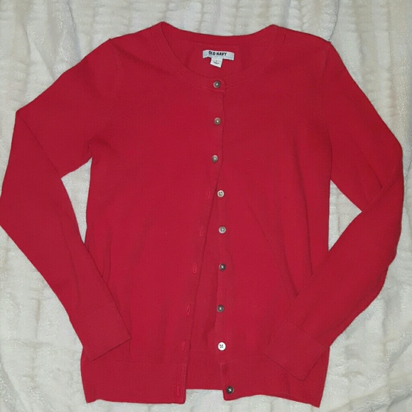 Button-Front Crew-Neck Cardi for Women