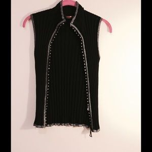 Belldini Vest, silver &Black.