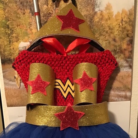 Made to order Wonder Woman Tutu dress costume - Picture 2 of 4