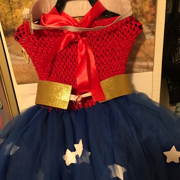 Made to order Wonder Woman Tutu dress costume - Picture 4 of 4