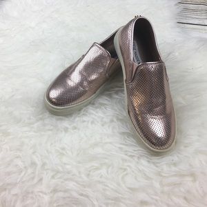 Rose Gold Steve Madden Slip-Ons