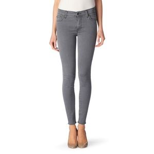 7 for All Mankind Gwenevere gray skinny jeans