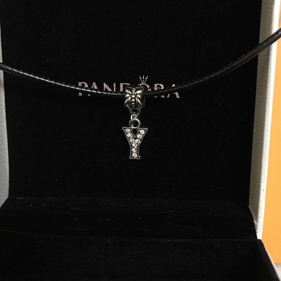 Pandora inspired "Y" charm pendant sterling silver
