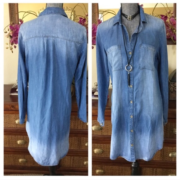 Cloth and Stone Chambray Shirtdress