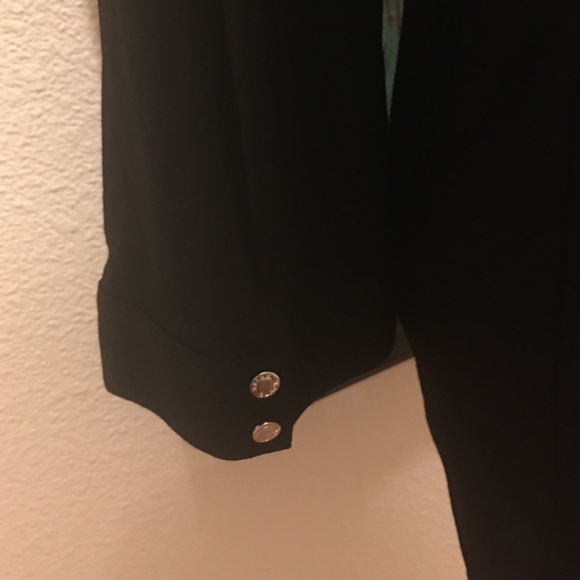 White House Black Market Ruffle Faux Button Down - Picture 3 of 4