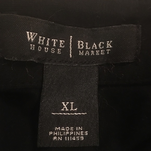 White House Black Market Ruffle Faux Button Down - Picture 4 of 4