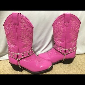 Pink cowgirl boots