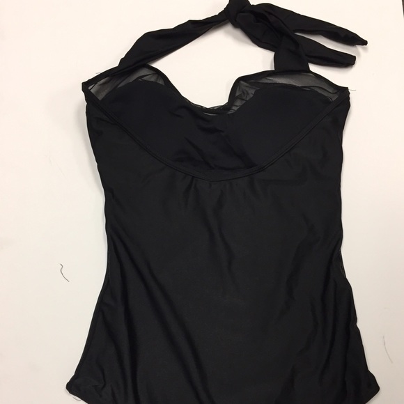 Black swimming suite one piece sw159 - Picture 4 of 4