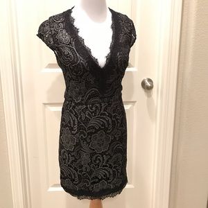 Bebe shimmery lace dress