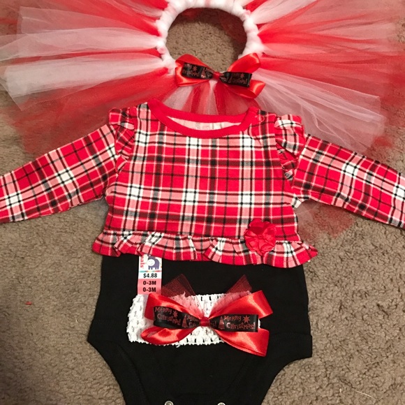 HP0-9M Christmas 3 Piece Tutu set 3 sizes ava. - Picture 2 of 4