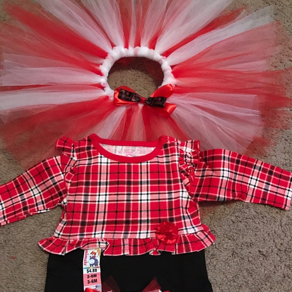 HP0-9M Christmas 3 Piece Tutu set 3 sizes ava. - Picture 3 of 4