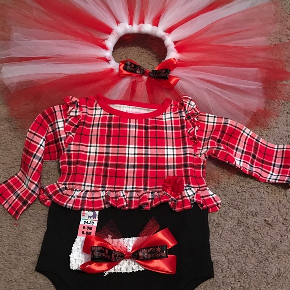 HP0-9M Christmas 3 Piece Tutu set 3 sizes ava. - Picture 4 of 4