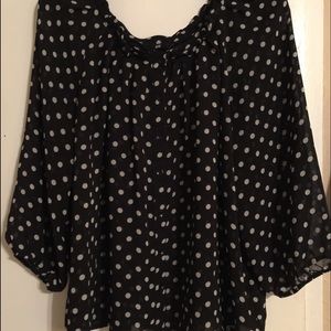 Polkadot Chiffon blouse