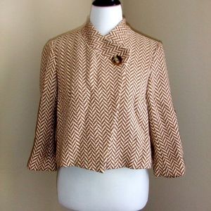 Michael Michael Kors Herringbone Cropped Jacket
