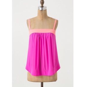 Anthropologie HD in Paris Heat Index Neon Silk Top Anthropologie HD in Paris Heat Index Neon Silk Top