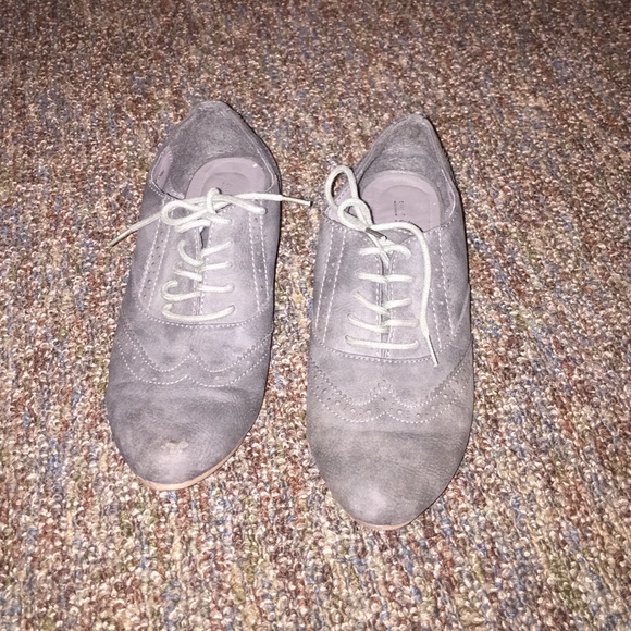 Gray oxfords
