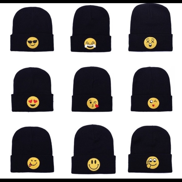 BLACK BEANI EMOJI