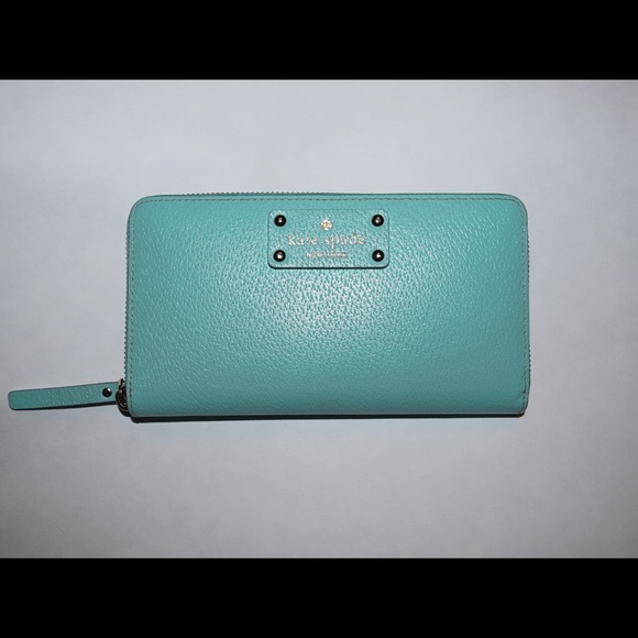 Mint blue Kate Spade wallet