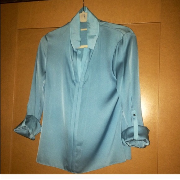 Elie tahari silk tulip blouse