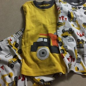 New 3pc Construction Carter's PJ Set