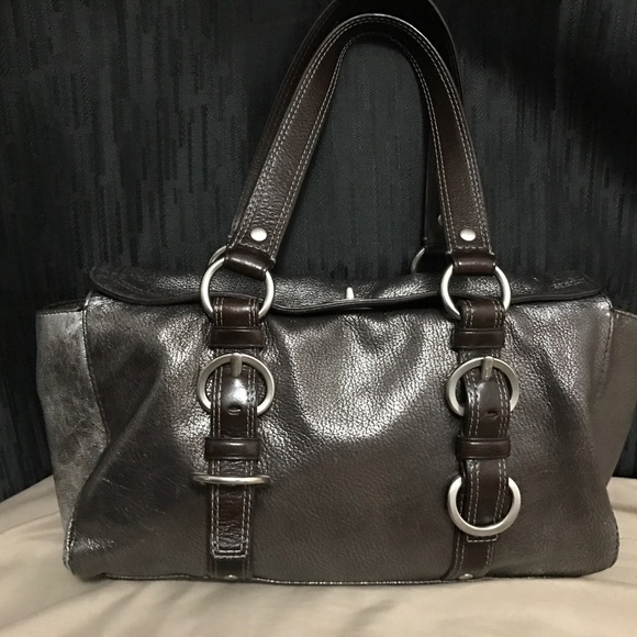 Coach metallic Satchel