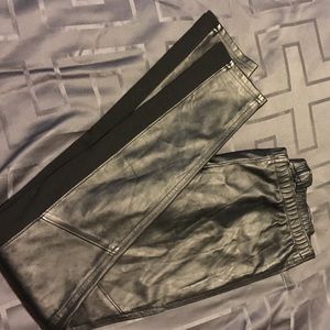 Faux Leather tights. Great condition