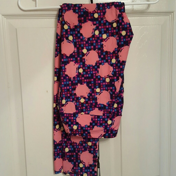 NWT LuLaRoe Piggy Bank Leggings TC HTF