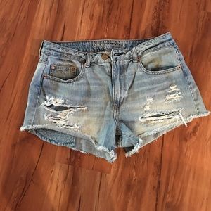 American eagle size 14 high rise shorts
