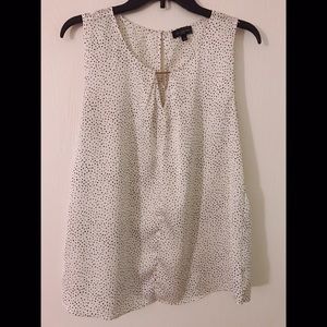 The Limited: Sleeveless Polka Dot Top
