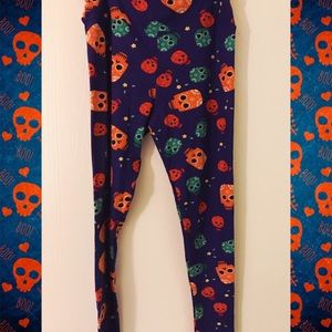NWT LuLaRoe TC Sugar Skull Leggings