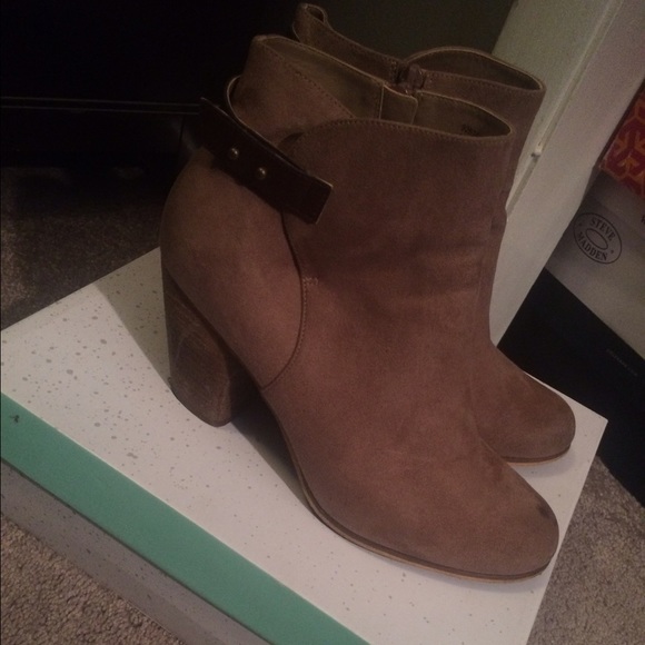 Brown booties