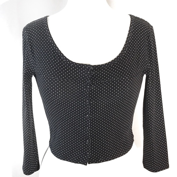 Pins & Needles polka dot crop top