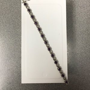 Amethyst and Diamond Bracelet