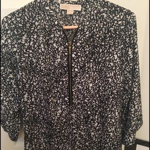 Michael Kora Black and white blouse