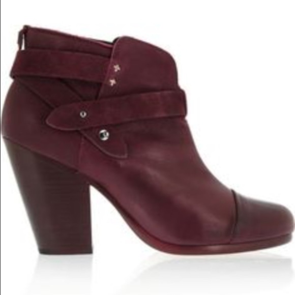 Rag and bone leather harrow booties