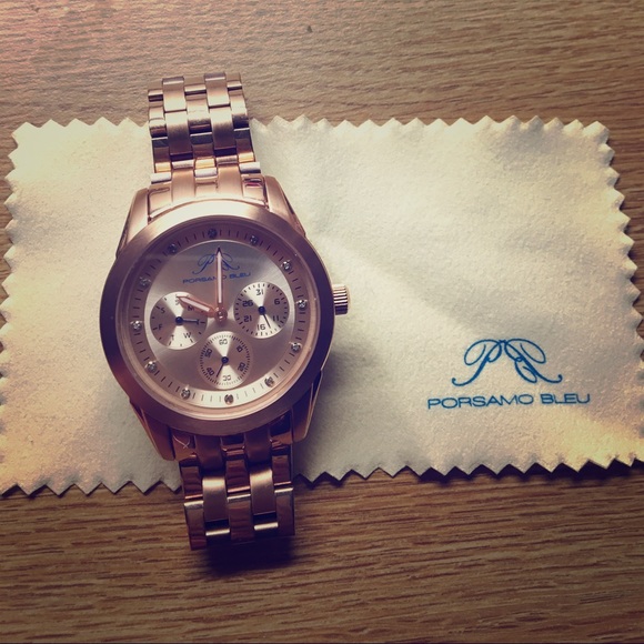 Authentic Rose Gold Porsamo Bleu Watch main image 4
