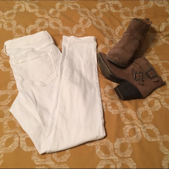 White Rockstar Skinny Jeans