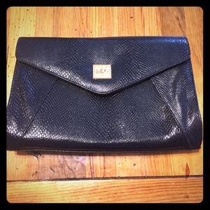 Vinyl Black Hand Bag