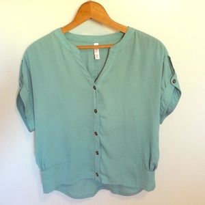 Teal blouse