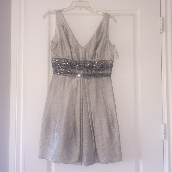 Silver cocktail dress