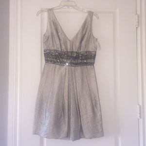 Silver cocktail dress