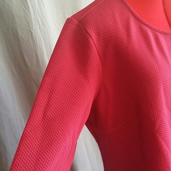 Women's Daisy Fuentes Dress 3/4 sleeves Pink XL - Picture 2 of 4