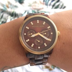 Michael Kors Tortoise Watch