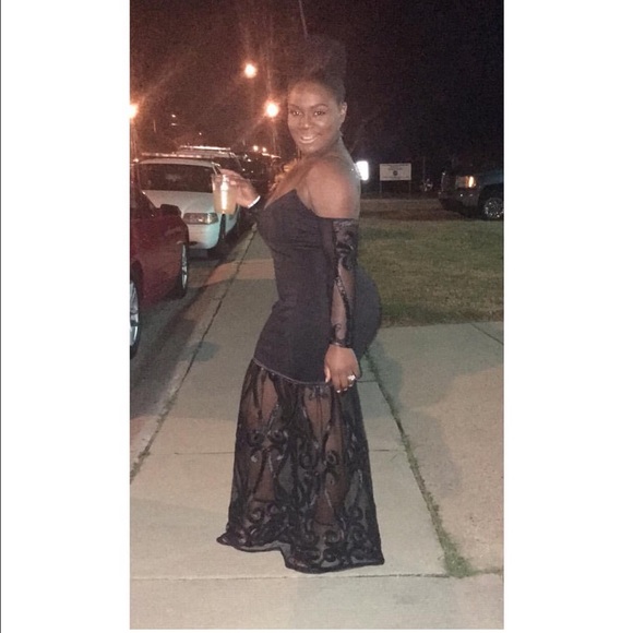 Black Floor Length Dress
