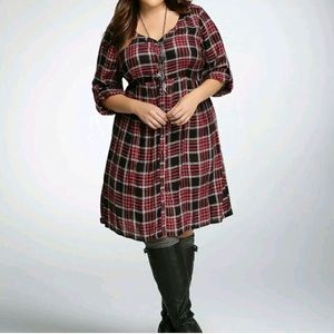 🆕Red Plaid Shirtdress🆕