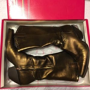 BCBGirls copper metallic boots