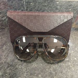 Authentic brown Gucci glasses