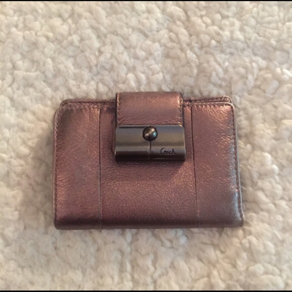 Coach Metallic Brown Wallet